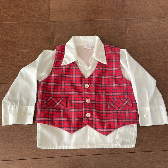 Vintage Baby Shirt and Vest - Picture 1 of 4